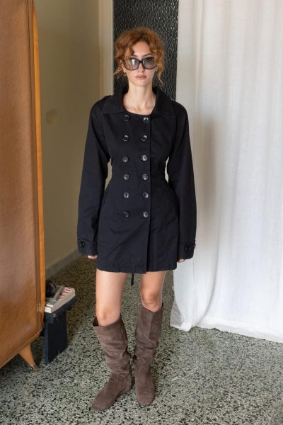 cinched-mini-trench-coat